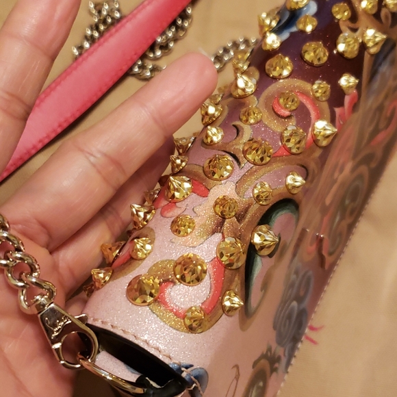 * SOLD*Christian Loubiton crossbody clutch bag - Picture 7 of 11